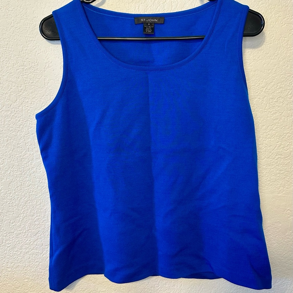 St. John Royal Blue Tank Top